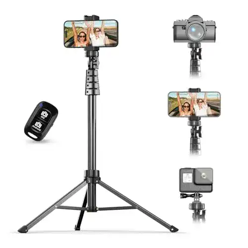 Handystativ Ubeesize mit Bluetooth-Fernbedienung und 157 cm Höhe
