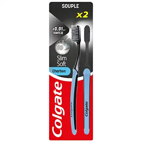 Aktivkohle Zahnbürste Colgate Slim Soft – weiche Reinigung für Zähne