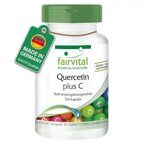Quercetin Fairvital Kapseln mit Vitamin C, hochdosiert 250mg