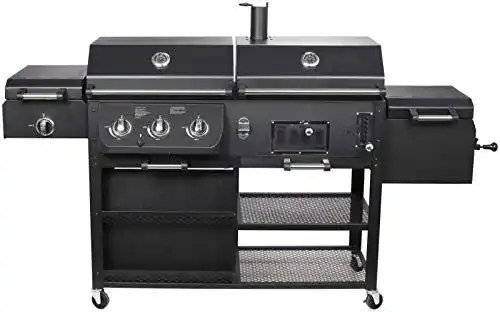 Kombigrill El Fuego Arizona Gas- und Holzkohlegrill mit Infrarotbrenner