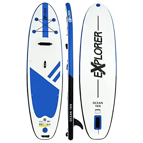 Explorer SUP Loftra Rix Set Ocean 10,6 in Blau, 320 x 84 x 12,7 cm