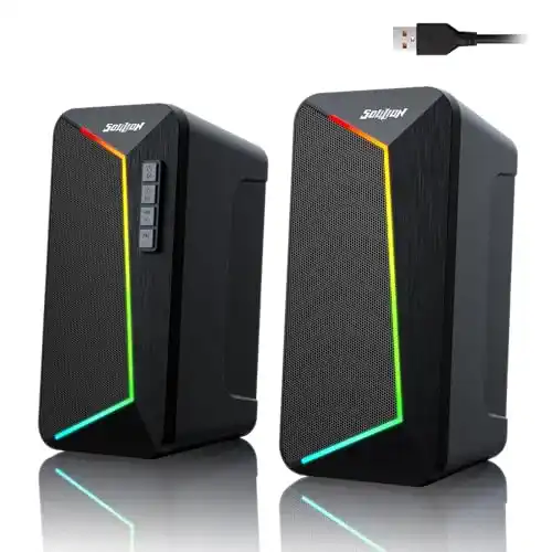 PC Lautsprecher Soulion R40 USB und Bluetooth, 2.0 Lautsprechersystem