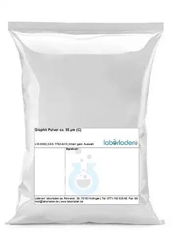 Graphitpulver 100g mit einer Korngröße von ca. 55 µm für Laboranwendungen