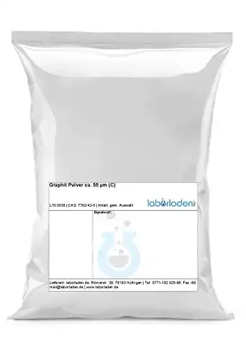 Graphitpulver 100g mit einer Korngröße von ca. 55 µm für Laboranwendungen
