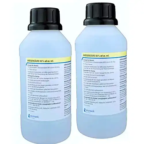 Ameisensäure 2 Liter Doppelpack 60% für Bienen