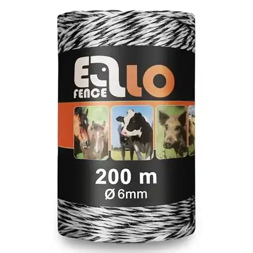 Weidezaunlitze Ellofence Weidezaunseil Ellofarm Standard 6mm 200m