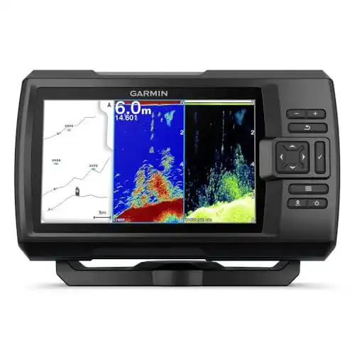 Fischfinder Garmin Striker Vivid Displaygröße 7 Zoll, Echolot