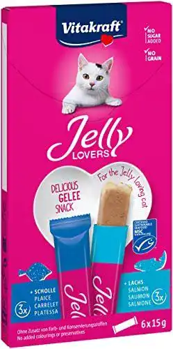 Vitakraft Katzenfutter Jelly Lovers Katzensnack mit Lachs