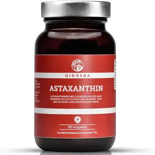 Astaxanthin 12 mg Qidosha aus EU-Rohstoffen in veganen Kapseln