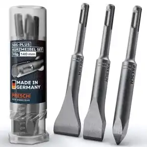 SDS-Plus Meißel Set von PRESCH, 3-teiliges Komplettset