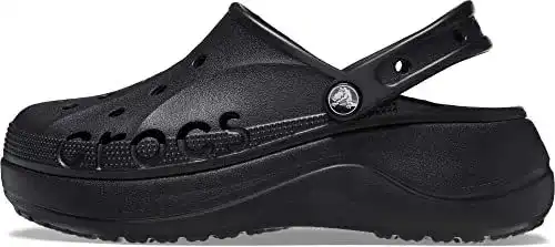 Crocs Baya Platform Clog 33-34 EU in Schwarz