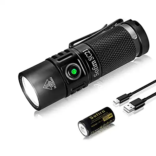 Mini Taschenlampe Sofirn SC21 Wiederaufladbare LED Taschenlampe