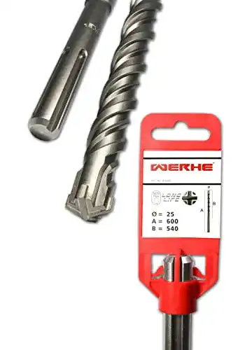 Werhe SDS Max Betonbohrer 25 x 600 mm für präzise Bohrungen