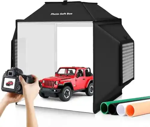 Fotobox OBEST Tragbares Fotostudio, 15,8 x 15,8 Zoll