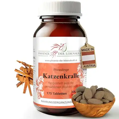 Katzenkrallen-Tabletten Phoenix der Lebenskraft mit 300 mg Uncaria tomentosa