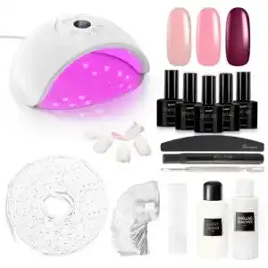 Jolifin LAVENI Shellac Starter Set mit UV-Nagellack