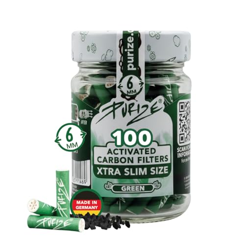 Aktivkohlefilter Purize Glas 100 Xtra Slim Size Grün