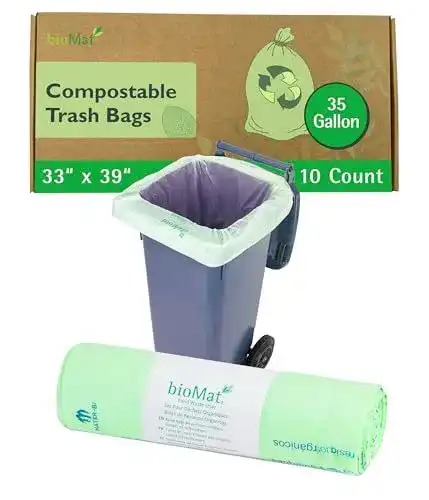 Kompostierbare Müllbeutel von bioMat für 120l Biomüll