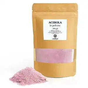 Acerola Pulver Erbotech, 100 g Packung, natürliche Vitamin C Quelle