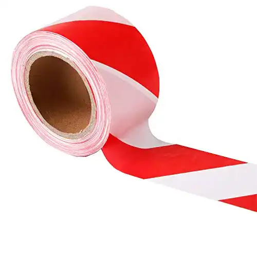 Absperrband rot-weiß TopSoon aus Polyethylen, nicht klebend