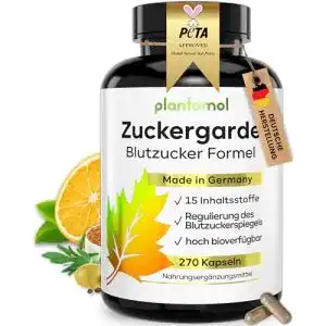 Zimtkapseln von Plantomol mit 15-fach Blutzucker-Formel – 270 Kapseln