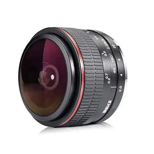 Meike Optics MK 6,5mm f2.0 Fisheye Objektiv für Sony E-Mount