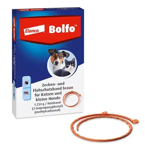 Zeckenhalsband für Katzen von Bayer Vital GmbH BOLFO in Braun