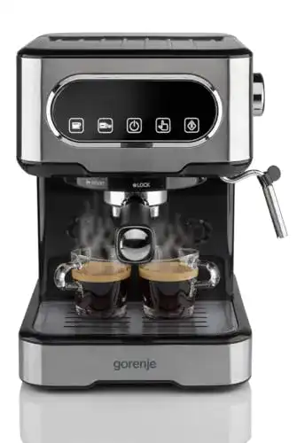Gorenje ESCM 15 DBK Siebträgermaschine für Espresso und Tee