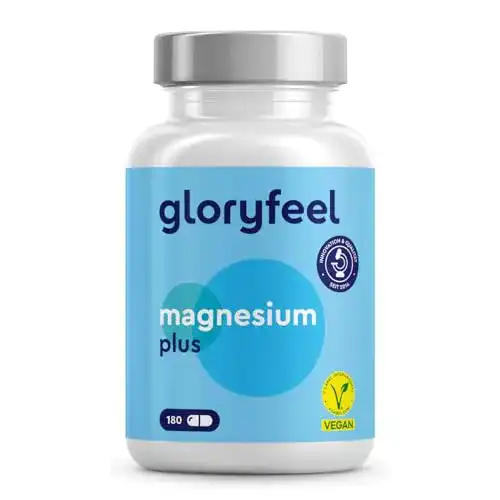 Magnesiumcitrat mit Vitamin B6 und B12 – 1554mg Premium Qualität