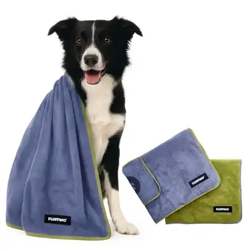 Hundehandtuch Fluffino 2er Set M/L 120x70cm für Hunde