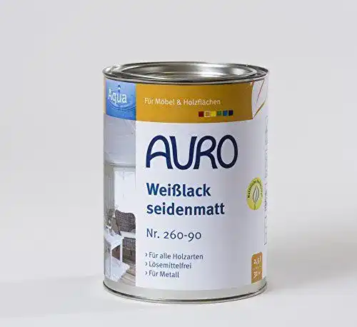 Weißlack Auro Aqua in seidenmatt für Innenräume