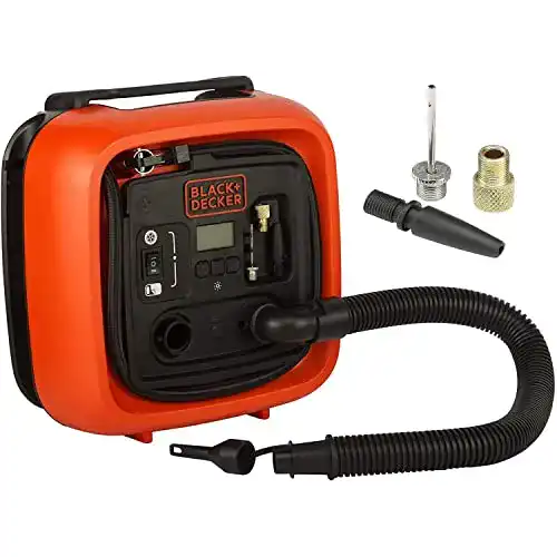 Tragbarer Kompressor Black+Decker 11.0 Bar 12V für mobile Anwendungen