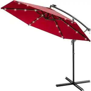 Sonnenschirm mit LED Beleuchtung und UV-Schutz von Kingsleeve