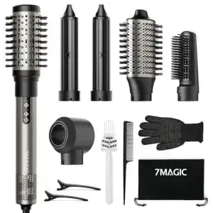 Hairstyler 7Magic 6 in 1 Airstyler mit Ionen Föhn und Multifunktionalität