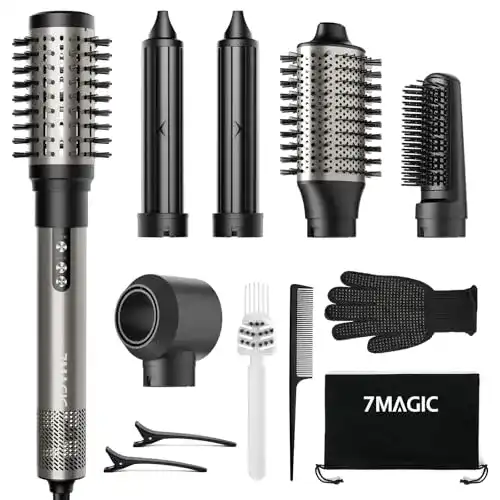Hairstyler 7Magic 6 in 1 Airstyler mit Ionen Föhn und Multifunktionalität