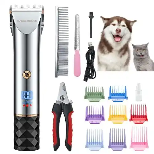 Hundeschermaschine Barberboss QR-9081 Fellpflege-Set für Hunde