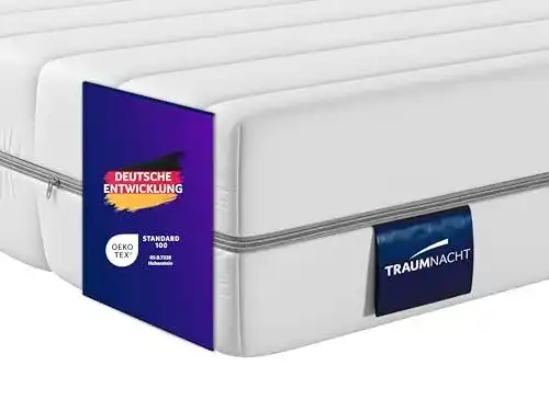 Matratze 90 x 200 cm H2 Traumnacht Basis orthopädische 7-Zonen