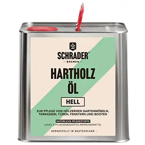 Terrassenöl für helle Harthölzer von Schrader
