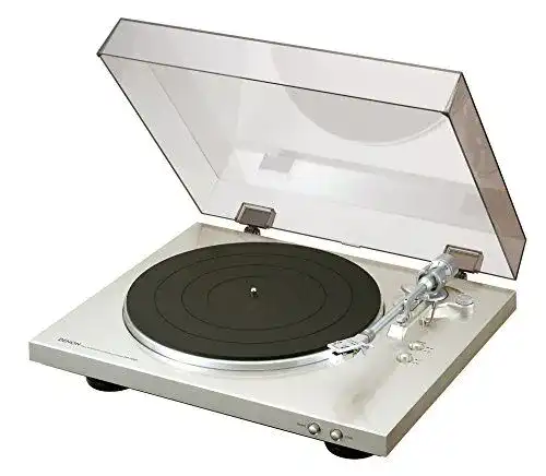 Plattenspieler Denon DP-300 F mit Vorverstärker und Vollautomatik