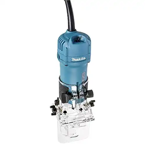 Einhandfräse Makita 3710 mit 6mm Fräsdurchmesser und 530W Leistung