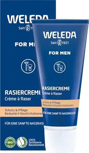 Rasiercreme Weleda Bio für Männer – Naturkosmetik Rasierschaum 75 ml