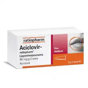 Ratiopharm Aciclovir Lippenherpescreme zur Behandlung von Herpes