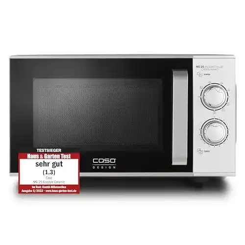 Caso Mikrowelle MG 25 Ecostyle Ceramic mit Grillfunktion und 25 Litern