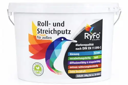 RyFo Colors Rollputz für Außenanwendungen 20kg