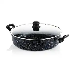 Schmorpfanne 32 cm Westinghouse mit Glasdeckel und Antihaftbeschichtung