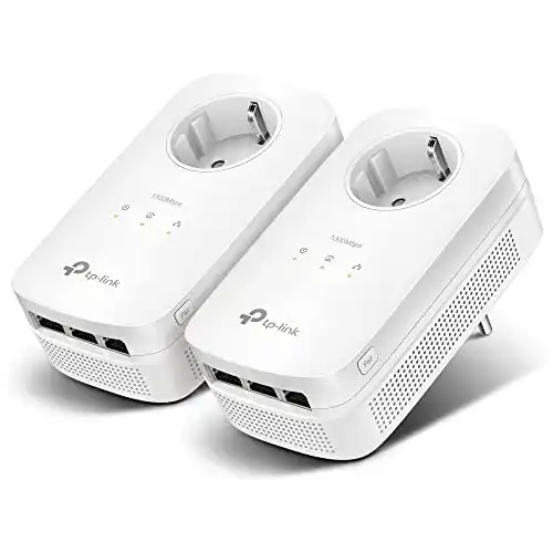 TP-Link Powerline Adapter Set TL-PA8030P mit Steckdose und 1300 Mbit/s
