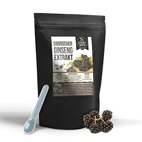 Ginseng Pulver Foodfrog Sibirischer Ginseng Extrakt 0,8% 100g
