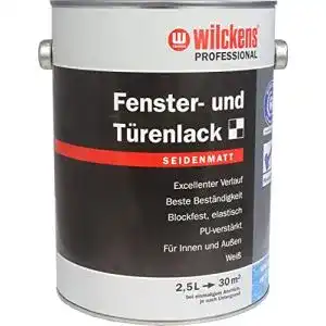 Wilckens Fenster- und Türenlack Professional in Seidenmatt Weiß