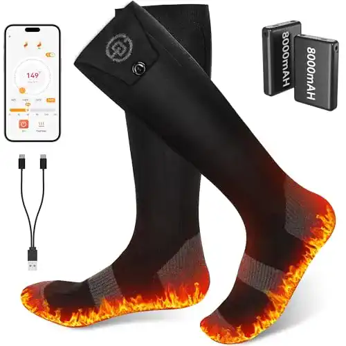 USB-Handwärmer Youtelit Beheizbare Handschuhe für Damen und Herren