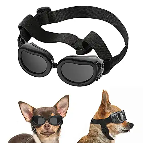 Hundebrille Lewondr Sonnenbrille für Hunde mit UV-Schutz